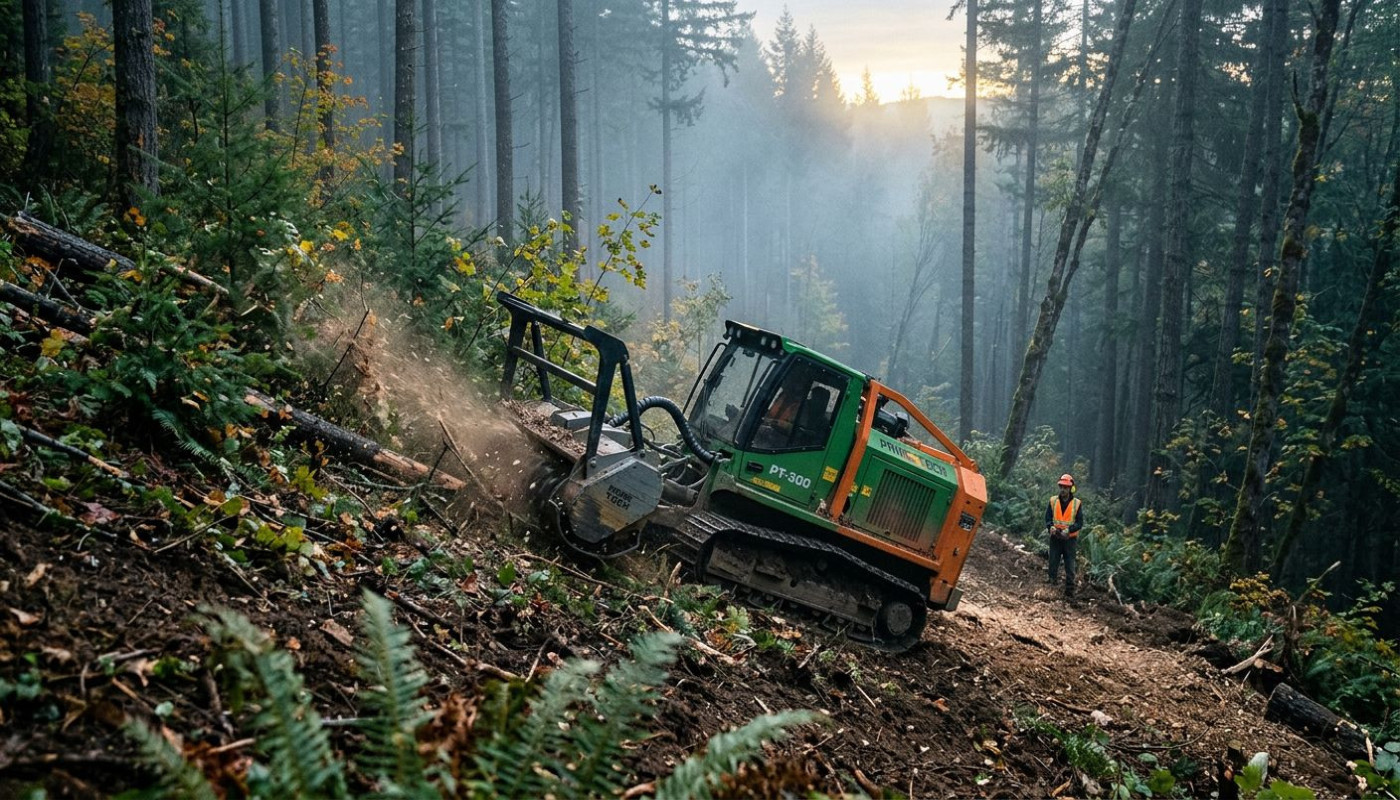 Comment les broyeurs forestiers facilitent-ils la stabilisation des pentes ?